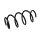 Suspension Spring Set front coil spring Ø 12.8 mm EIBACH for e.g. MB A-CLASS