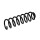 Suspension Spring Set Rear Axle Coil Spring Ø 10 mm EIBACH for MB A-CLASS