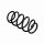 Suspension Spring Set front coil spring Ø 12.5 mm EIBACH for e.g. OPEL ZAFIRA