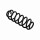 Suspension Spring Set rear coil spring Ø 12.2 mm EIBACH for SEAT ATECA