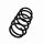Suspension Spring Set front axle coil spring Ø 15 mm EIBACH for e.g. AUDI 100