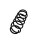 Suspension Spring Set rear coil spring Ø 10.8 mm EIBACH for e.g. MB A-CLASS