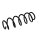 Suspension Spring Set rear coil spring Ø 10.8 mm EIBACH for e.g. MB A-CLASS