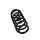 Suspension Spring Set front axle coil spring Ø 15 mm EIBACH for e.g. AUDI A6