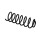 Suspension Spring Set rear coil spring Ø 10.8 mm EIBACH for e.g. OPEL VECTRA