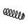 Suspension Spring Set Rear Axle Coil Spring Ø 12.2 mm EIBACH for AUDI A3