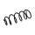 Suspension Spring Set front axle coil spring Ø 11.2 mm EIBACH for e.g. VW GOLF
