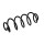 Suspension Spring Set rear coil spring Ø 10.5 mm EIBACH for PEUGEOT 207