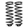 Suspension spring set rear axle Ø 12.8 mm 377 mm EIBACH for e.g. VOLVO V70 I
