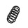 Suspension Spring Set rear coil spring Ø 11,3 mm EIBACH for MITSUBISHI COLT