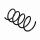 Suspension Spring Set front coil spring Ø 13.5 mm EIBACH for e.g. MB C-CLASS