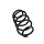 Suspension Spring Set front axle coil spring Ø 13.8 mm EIBACH for e.g. AUDI