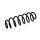 Suspension Spring Set rear axle coil spring Ø 11 mm EIBACH for e.g. VW GOLF