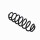 Suspension Spring Set rear axle coil spring Ø 11.8 mm EIBACH for e.g. VW GOLF
