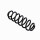 Suspension Spring Set rear axle coil spring Ø 12 mm EIBACH for e.g. VW GOLF
