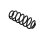 Suspension Spring Set rear coil spring Ø 10.2 mm EIBACH for FORD FIESTA