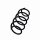 Suspension Spring Set front coil spring Ø 11.8 mm EIBACH for e.g. FORD FIESTA