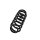Suspension Spring Set rear axle coil spring Ø 13.3 mm EIBACH for e.g. AUDI A3