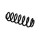 Suspension Spring Set rear axle coil spring Ø 12.3 mm EIBACH for e.g. AUDI A3