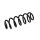 Rear Suspension Spring Set Ø 11.8 mm EIBACH for SKODA OCTAVIA and others