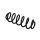 Rear Suspension Spring Set Ø 11.8 mm EIBACH for SKODA OCTAVIA and others