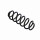 Suspension Spring Set rear axle coil spring Ø 11 mm EIBACH for e.g. AUDI A3
