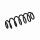 Suspension Spring Set rear axle coil spring Ø 11 mm EIBACH for e.g. AUDI A3