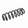 Suspension Spring Set Rear Axle Coil Spring Ø 10.2 mm EIBACH for FORD FIESTA