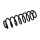 Suspension Spring Set Rear Axle Coil Spring Ø 10.5 mm EIBACH for FORD FIESTA