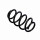 Suspension Spring Set rear coil spring Ø 12.2 mm EIBACH for MB GLA-CLASS