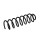 Suspension Spring Set Rear Axle Coil Spring Ø 10 mm EIBACH for VW JETTA