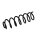 Suspension Spring Set rear coil spring Ø 10,8 mm EIBACH for RENAULT MEGANE