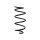 Suspension spring set front Ø 12.8 mm 375 mm EIBACH for e.g. RENAULT MEGANE III