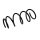 Suspension Spring Set front coil spring Ø 11.5 mm EIBACH for e.g. PEUGEOT 208