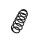 Suspension Spring Set rear coil spring Ø 9.3 mm EIBACH for PEUGEOT 208