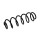 Suspension Spring Set rear coil spring Ø 9.3 mm EIBACH for PEUGEOT 208