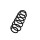 Suspension Spring Set rear coil spring Ø 9.5 mm EIBACH for PEUGEOT 208