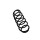 Suspension Spring Set rear coil spring Ø 9.5 mm EIBACH for PEUGEOT 208
