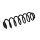 Suspension Spring Set rear coil spring Ø 10.8 mm EIBACH for PEUGEOT 2008