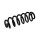 Suspension Spring Set Rear Axle Coil Spring Ø 13.5 mm EIBACH for AUDI A6