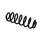 Suspension Spring Set Rear Axle Coil Spring Ø 13.5 mm EIBACH for AUDI A6