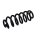 Suspension Spring Set Rear Axle Coil Spring Ø 15 mm EIBACH for AUDI A6