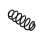 Suspension Spring Set rear axle coil spring Ø 10.3 mm EIBACH for e.g. VW POLO