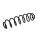 Suspension Spring Set rear coil spring Ø 10.5 mm EIBACH for CITROËN C4