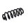 Suspension Spring Set rear axle coil spring Ø 15 mm EIBACH for e.g. AUDI A6