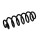 Suspension Spring Set Rear Axle Coil Spring Ø 11.3 mm EIBACH for SKODA SCALA