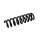 Suspension Spring Set Rear Axle Coil Spring Ø 12.3 mm EIBACH for BMW 1 Series