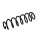 Suspension Spring Set rear coil spring Ø 10.8 mm EIBACH for SEAT LEON and others
