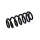 Suspension Spring Set rear axle coil spring Ø 13.8 mm EIBACH for e.g. AUDI A3