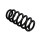 Suspension Spring Set Rear Axle Coil Spring Ø 14.5 mm EIBACH for AUDI A3